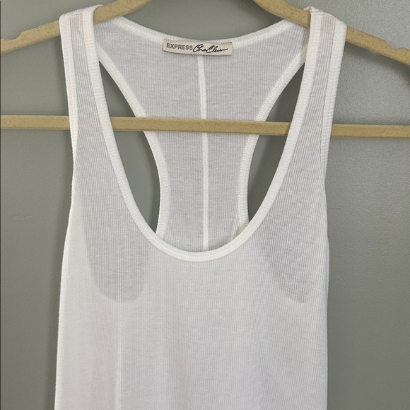 Express Ribbed Racerback Tank XS - Picture 2 of 8